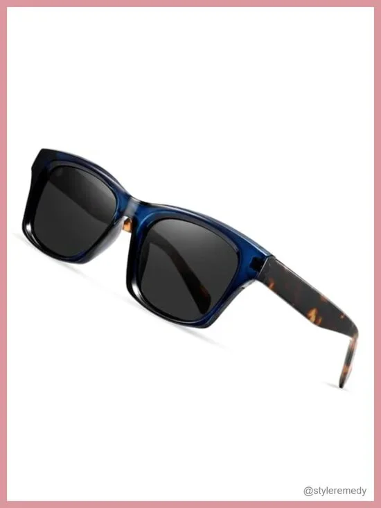 Acetate Square Polarized Sunglasses UV400 Protection