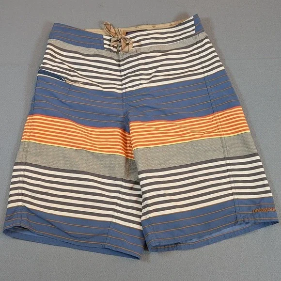Patagonia Mens Board Shorts Swim‎ Trunks Size 29 Striped