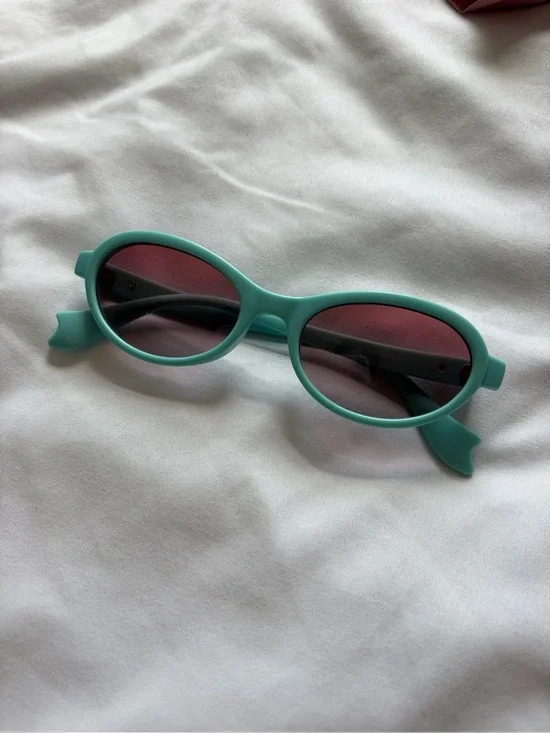 Teal Sojos Sunglasses with Pink Lenses