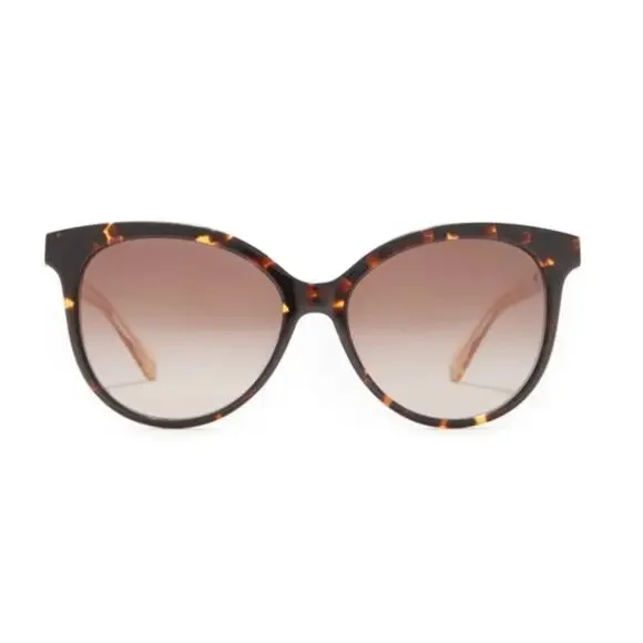 Kate Spade New York Kinsley 55mm Cat Eye Sunglasses in DARK HAVANA NEW