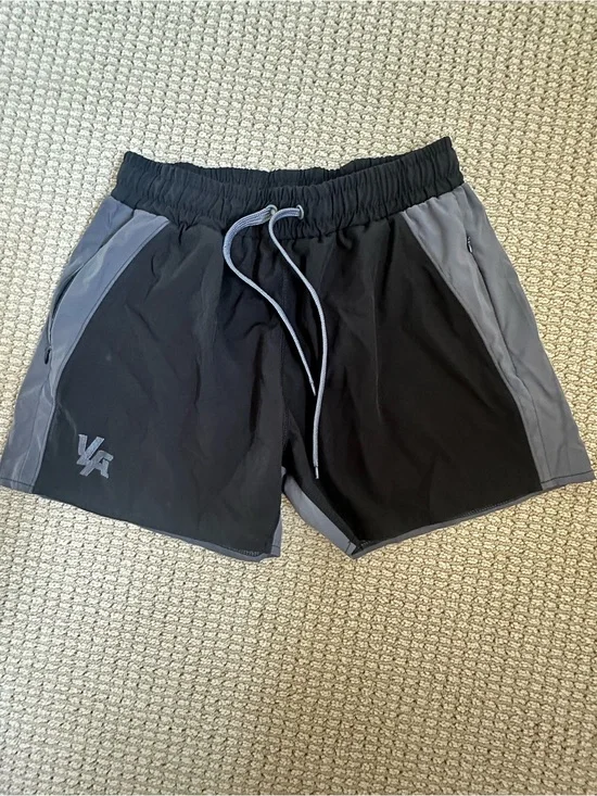 YoungLA Black and Gray Men's Swim Trunks