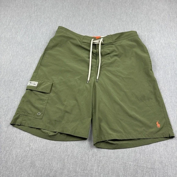 Polo Ralph Lauren Shorts Mens Large Green Kailua Swim Trunks Beach Classic Fit