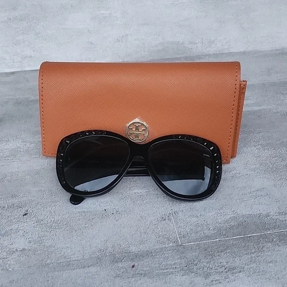 Tory Burch Rhinestone Cat Eye Sunglasses TY7057- B