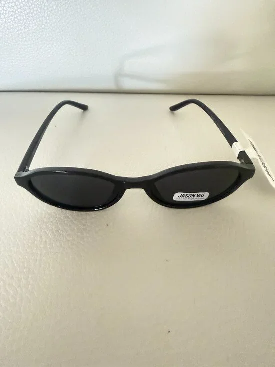 NWT JASON WU OVAL SUNGLASSES BLACK LENS RETRO 90S Y2K STYLE
