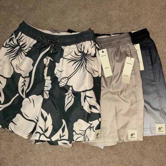 No Boundaries Swim Trunks Mens Small Multicolor 6