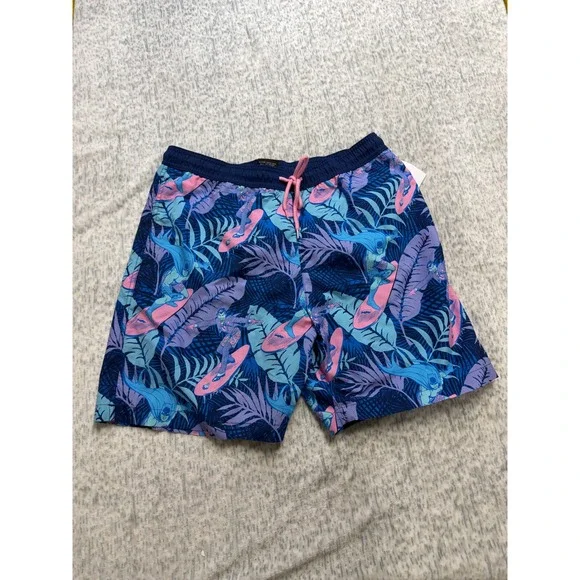 Batman DC Comics Mens Surfing‎ Joker Tropical Swim Trunks Blue SHM6591B66TA01 M