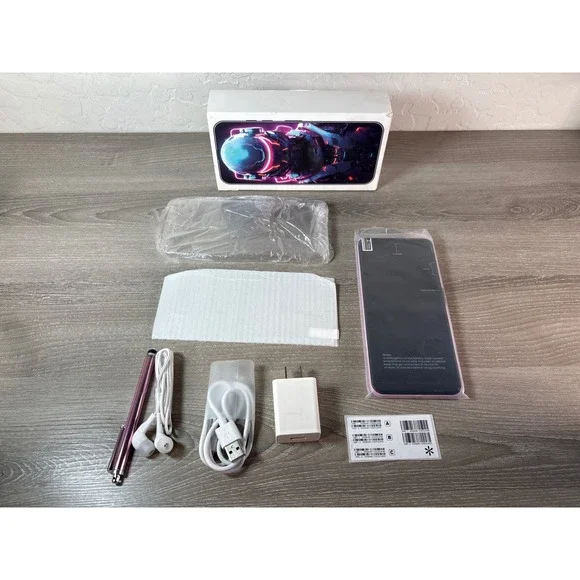 I16 Pro Max Smartphone Pink Dual SIM Unlocked with Stylus and Accessories New