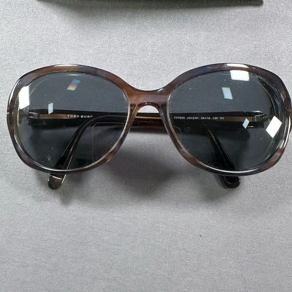 Tory Burch Brown & Gold Sunglasses with case.** Women’s Frame Only, no lenses