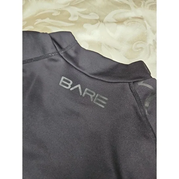 UV Protection Swim Shirt Bare Chillguard 2X Black Long Sleeve Mock Neck Surf