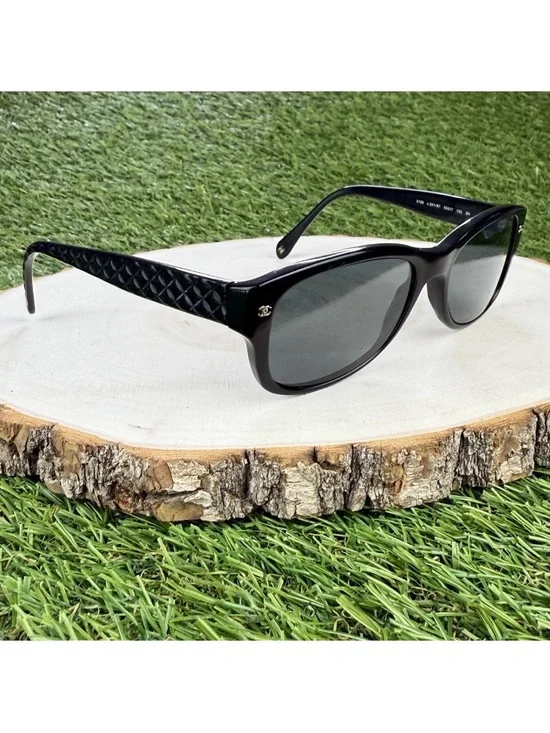 Chanel Sunglasses Black Quilted Frames 5126 c.501/87 55-17-135 FRAME ONLY Italy