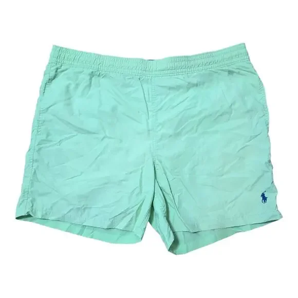 Polo Ralph Lauren Men's Large Swim Trunks Mint Green Board Shorts Pony Logo L