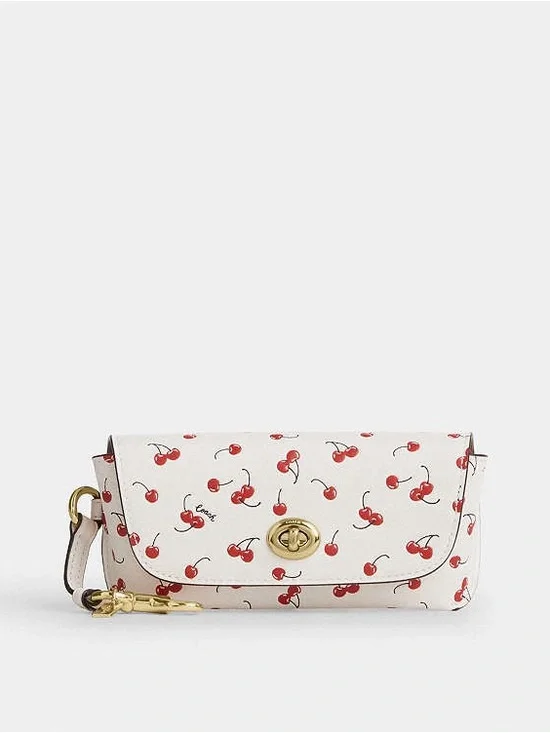 🍒Coach~Sunglass Case With Cherry Print