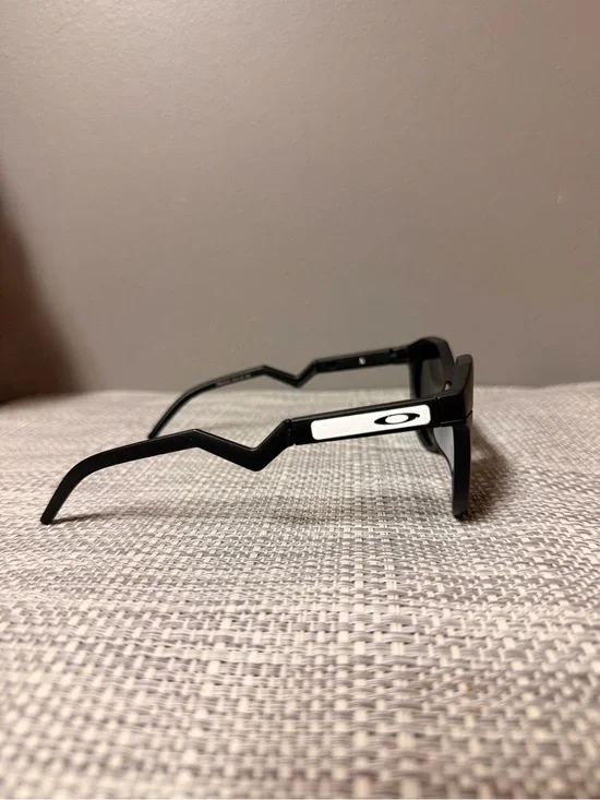 Oakley Black Sunglasses with White Logo Accent