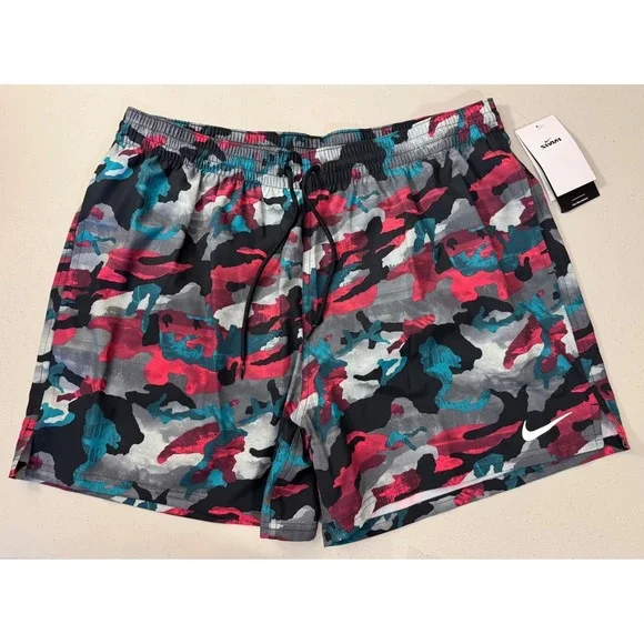 Nike Swim Trunks Men XXL Red Camo Board Shorts‎ NESSE548-463NEW