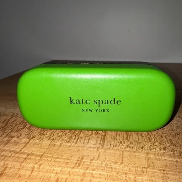 Authentic Kate Spade Small Case Eyeglasses Sunglasses Green Black Case
