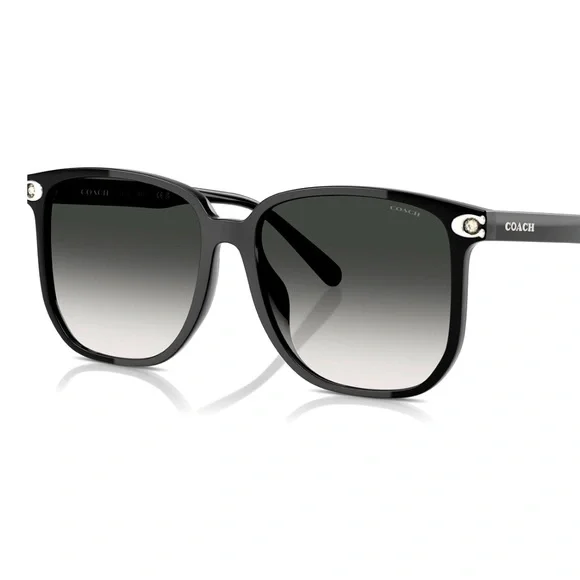 Coach Embedded C Rounded Square Sunglasses with Sleek Design and ombré effect