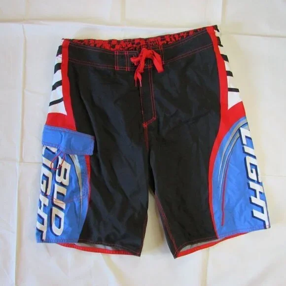 Official Product Men's Size 36 Bud Light Anheuser Busch Swim Trunk Shorts