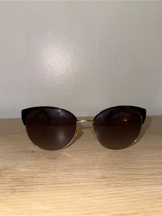 kate spade Cat-Eye Sunglasses with Gold Frame