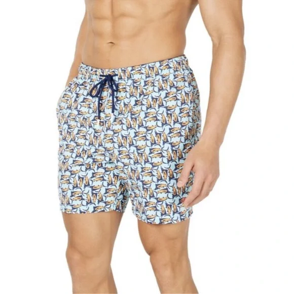Tommy Bahama Men’s Naples Moorea‎ Marlins Trunks Shorts Orange & Blue Size XXL
