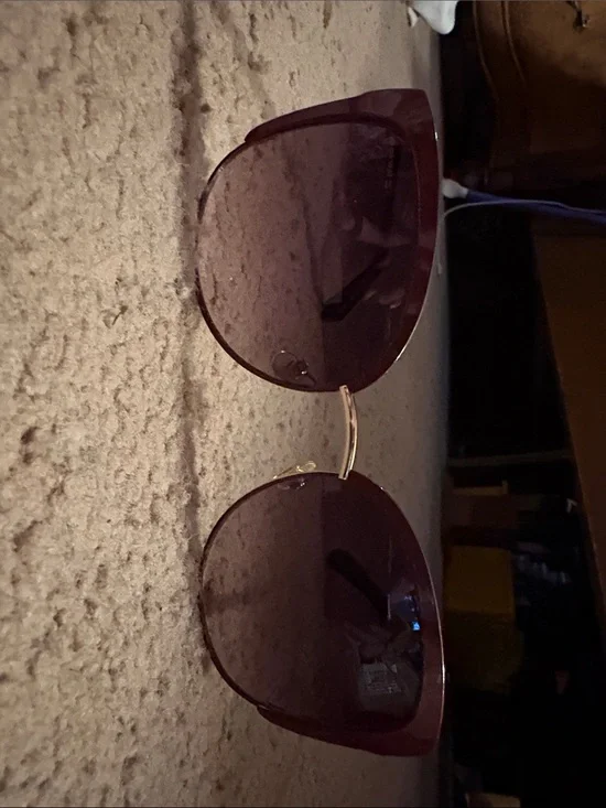 kate spade Purple Gradient Oversized Butterfly Sunglasses with Gold Bridge