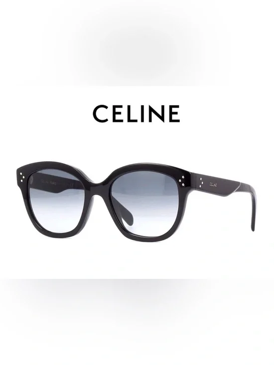 CELINE black oversized sunglasses CL40167I 01B 55x19x145