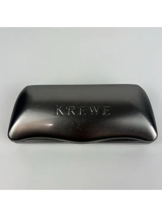 KREWE Sunglasses Hard Case Black Clamshell Microfiber Lined Preowned