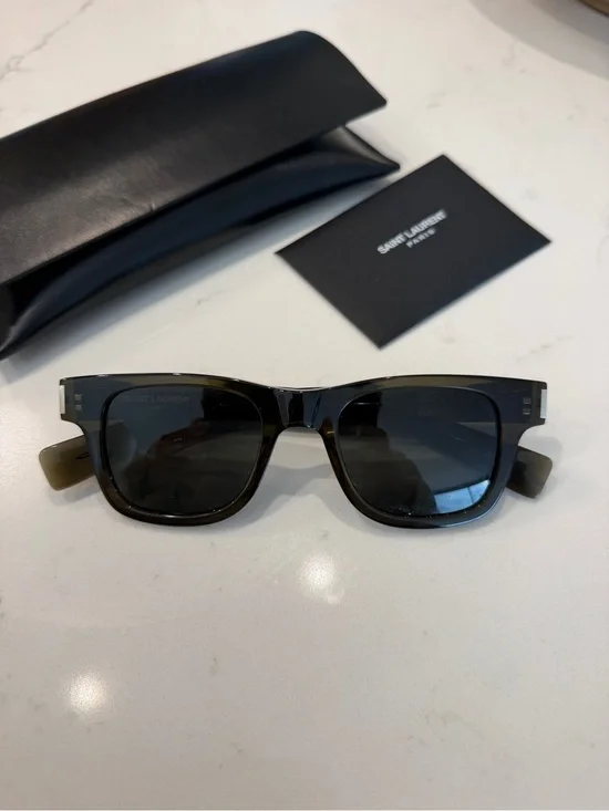 Saint Laurent Green SL 564 Sunglasses with Case