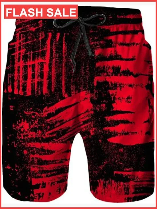 Mens Quick Dry Swim Trunks with Mesh Lining Board Shorts