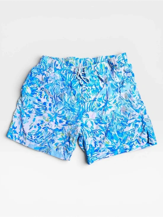 Lilly Pulitzer Men's XL blue/pink tropical Swim Trunk