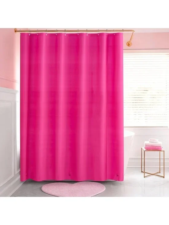 Waterproof Hot Pink Shower Curtain 70