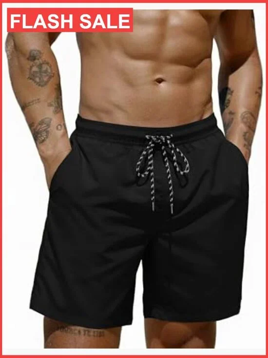 Mens Swim Trunks 7 inch Bathing Suit with Mesh Liner Swim Shorts Board Shorts