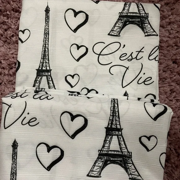 Paris shower curtain set