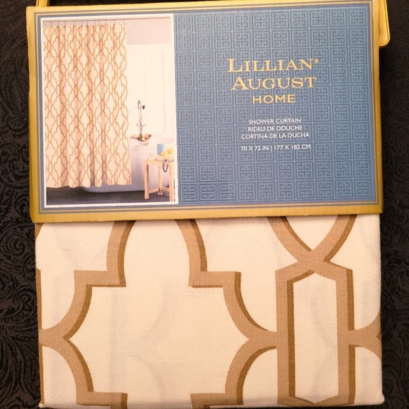 ❤️‍🔥 NWT Lillian August Home Moroccan Medallion shower curtain