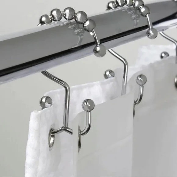 CONTAINER STORE Shower Curtain Hangers Rust-Resistant Double Heavyweight Nee