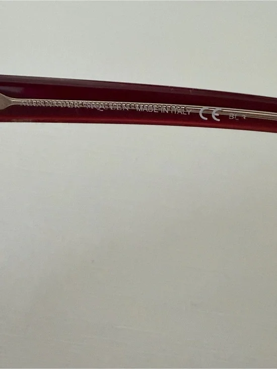 Alexander McQueen Burgundy Gradient Lens Sunglasses