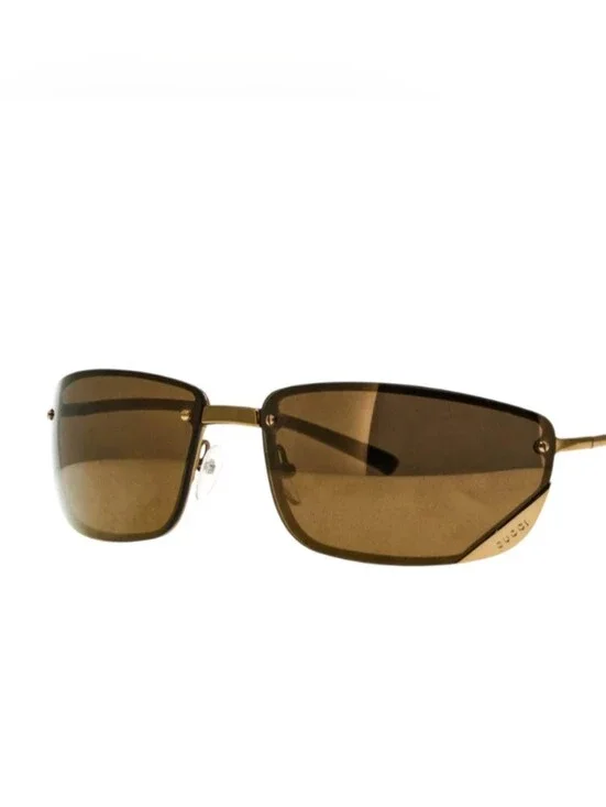 Gucci Rectangle Rimless Unisex Sunglasses