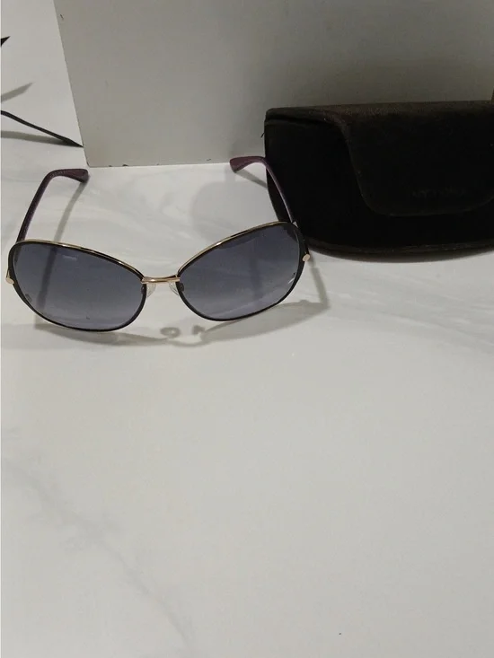 Women’s Purple Frame Sunglasses with Gradient Gray Lenses
