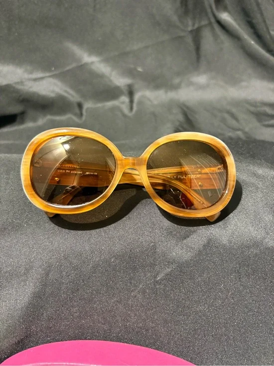Lilly Pulitzer Honey Amber Round Sunglasses