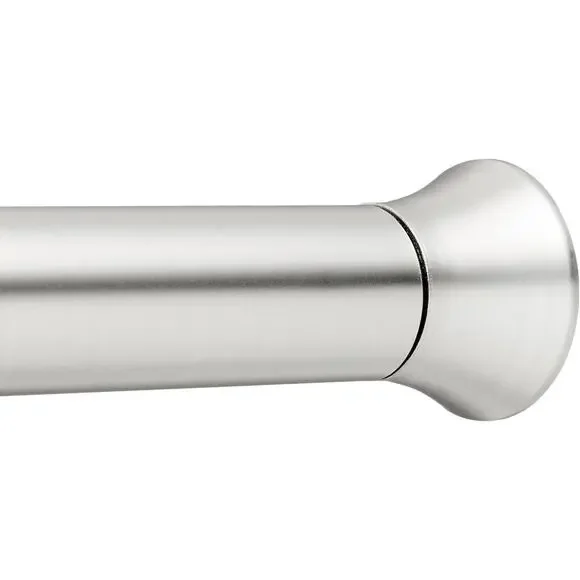 Amazon Basics Curtain‎ Rod 24–36in Nickel Spring Tension Classic Finials
