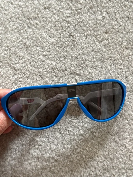Oakley Blue Frame Sunglasses with Dark Smoke Lenses