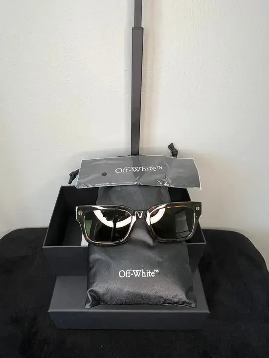 Off-White Midland Havana Green Sunglasses Italy Complete Box OERI108C99