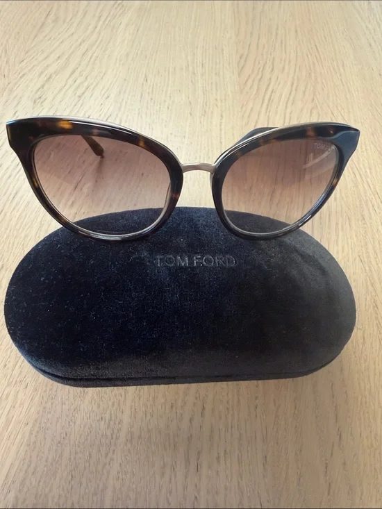 Tom Ford Emma TF 461 52G Cat Eye Havana Sunglasses - Brown Lenses