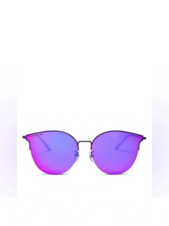 Balenciaga Purple Mirrored Women's Sunglasses