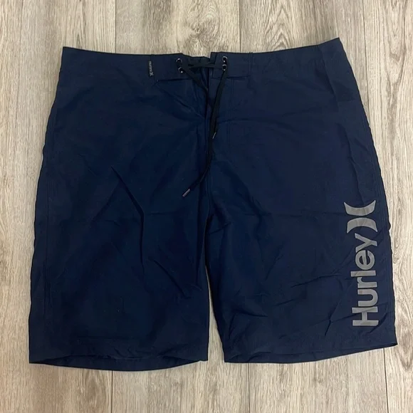 Men’s navy swim trunks