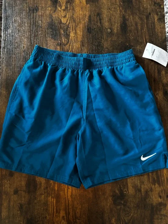 NikeTeal Blue Swim Shorts Mens Medium