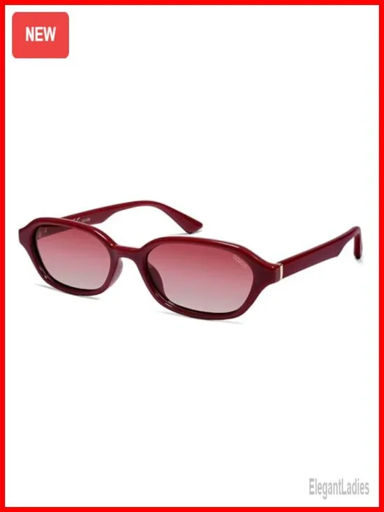 Retro Rectangle Polarized Sunglasses for Women Men Y2K