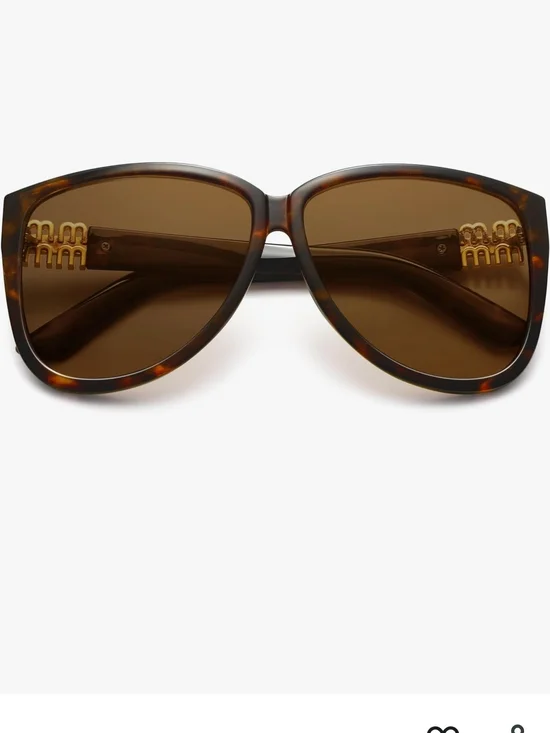 Tortoiseshell Brown Oversized Women’s Sunglasses