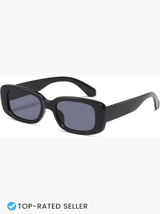 Rectangle Sunglasses Retro Vintage UV400 Protection Square Frame Unisex