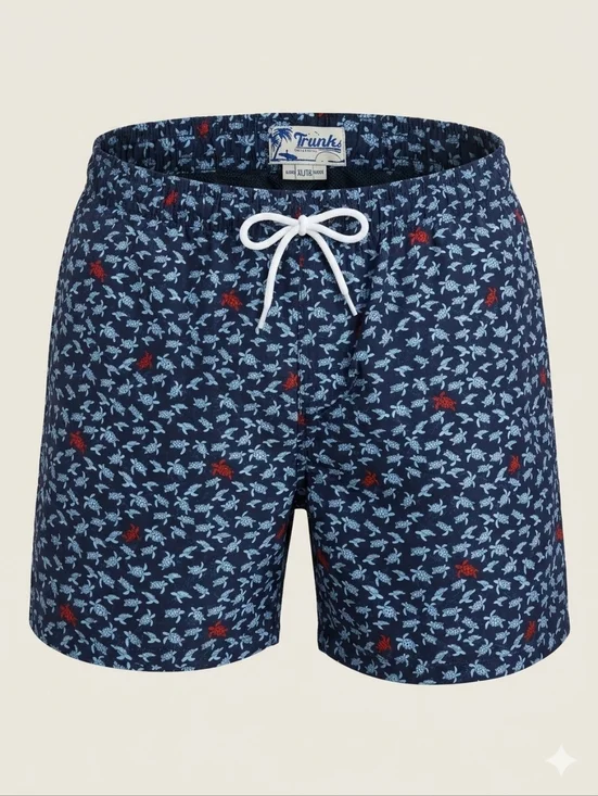 Trunks Surf & Swim Co. | Men’s Sea Turtle Print Swim Trunks - XL Resortwear
