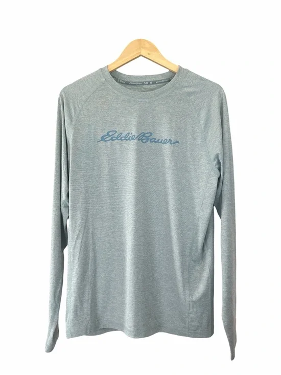 Eddie Bauer Men's UPF40 Quick Dry Long Sleeve Rashguard T-Shirt Medium